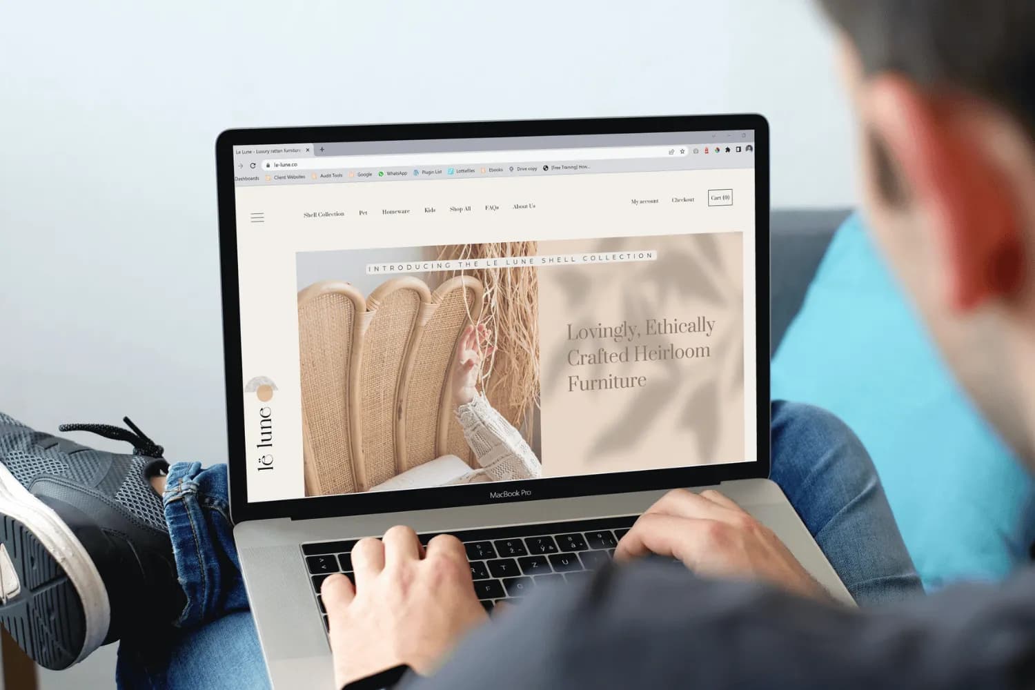 Le Lune ecommerce website design by Bulldogs Digital