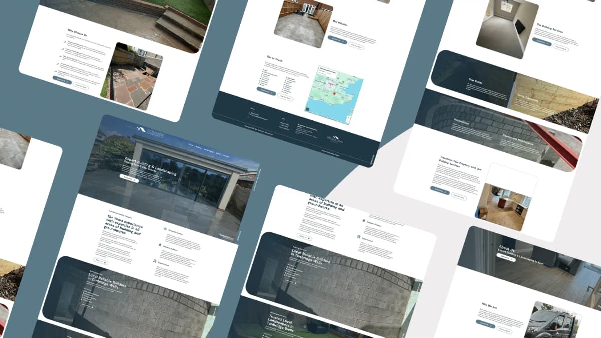 BM Building & Groundworks website design by Bulldogs Digital